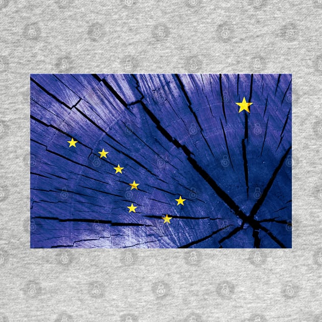 Alaska Wood Flag by DrPen